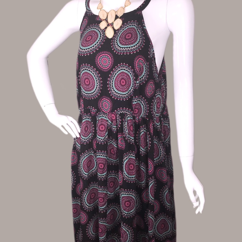 Torrid sz 2 Hi-Low Medallion Flouncy Tank Dress - Picture 3 of 12